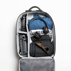 Inside camera backpack