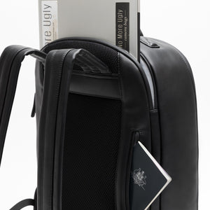 Laptop and passport pockets, camera backpack black by No More Ugly