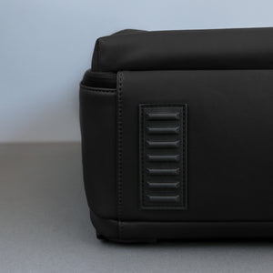 Stylish camera backpack - studded bottoms