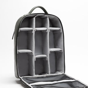 Camera backpack removable compartments