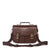 Vintage style camera satchel - dark brown